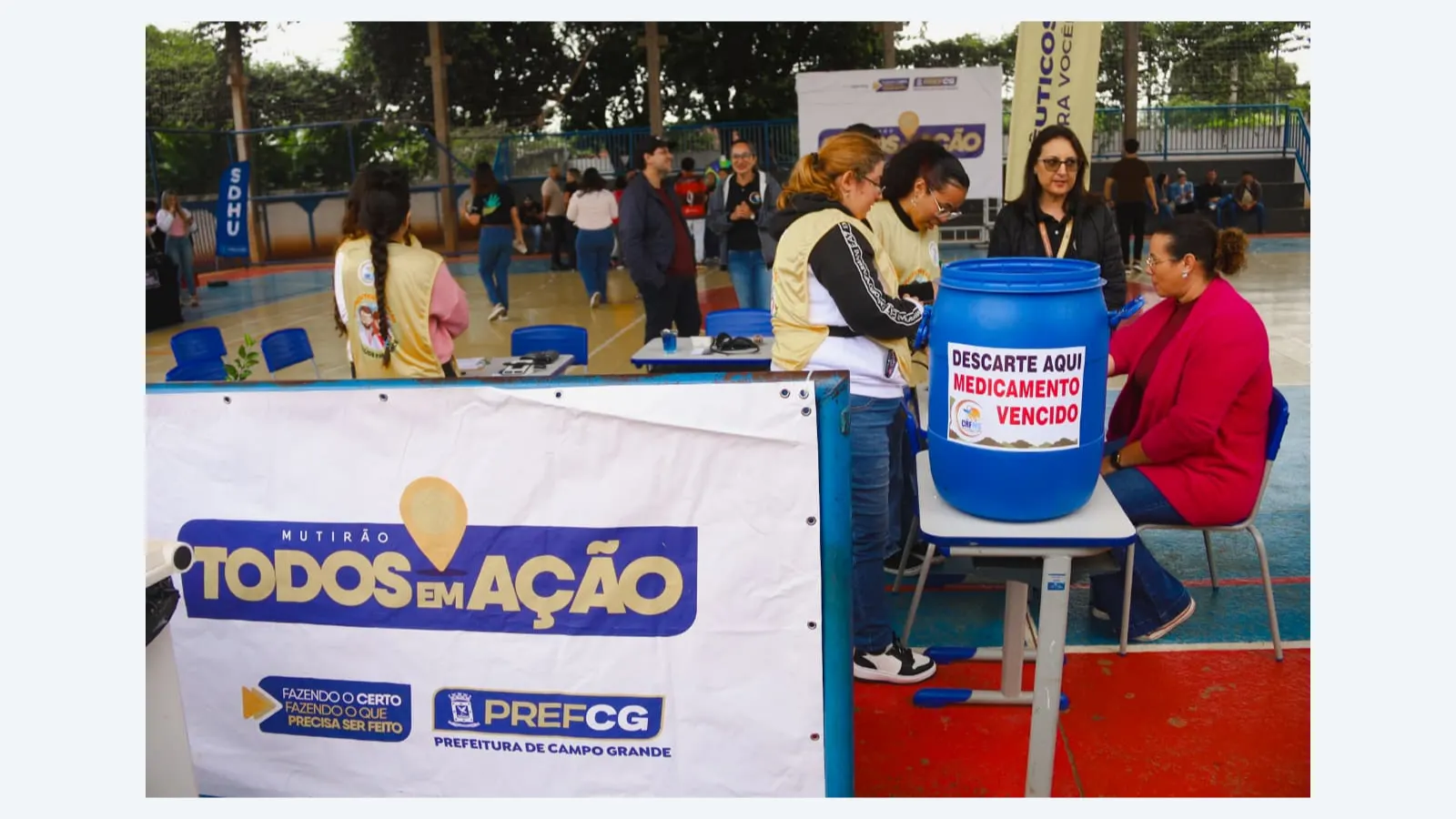 Todos em Ação oferece serviços e praticidade à comunidade do Tarumã