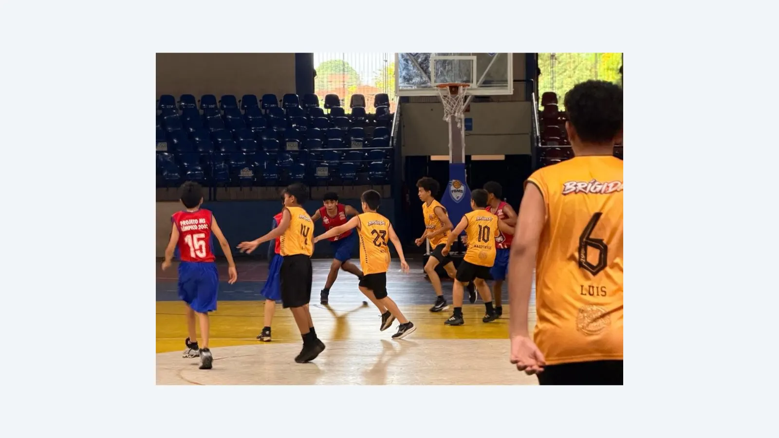 Jogos Escolares da Reme Reúnem Alunos em Competição de Basquete no Guanandizão
