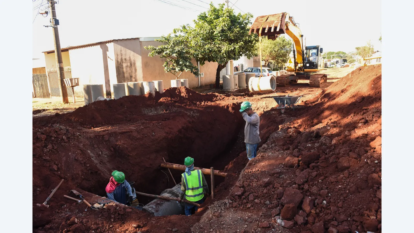 Jardim das Nações avança com obras de drenagem e pavimentação