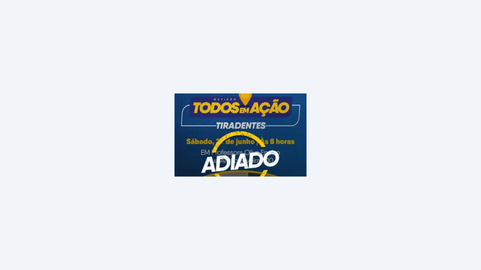Mutirão Todos em Ação é adiado em Campo Grande por causa do frio