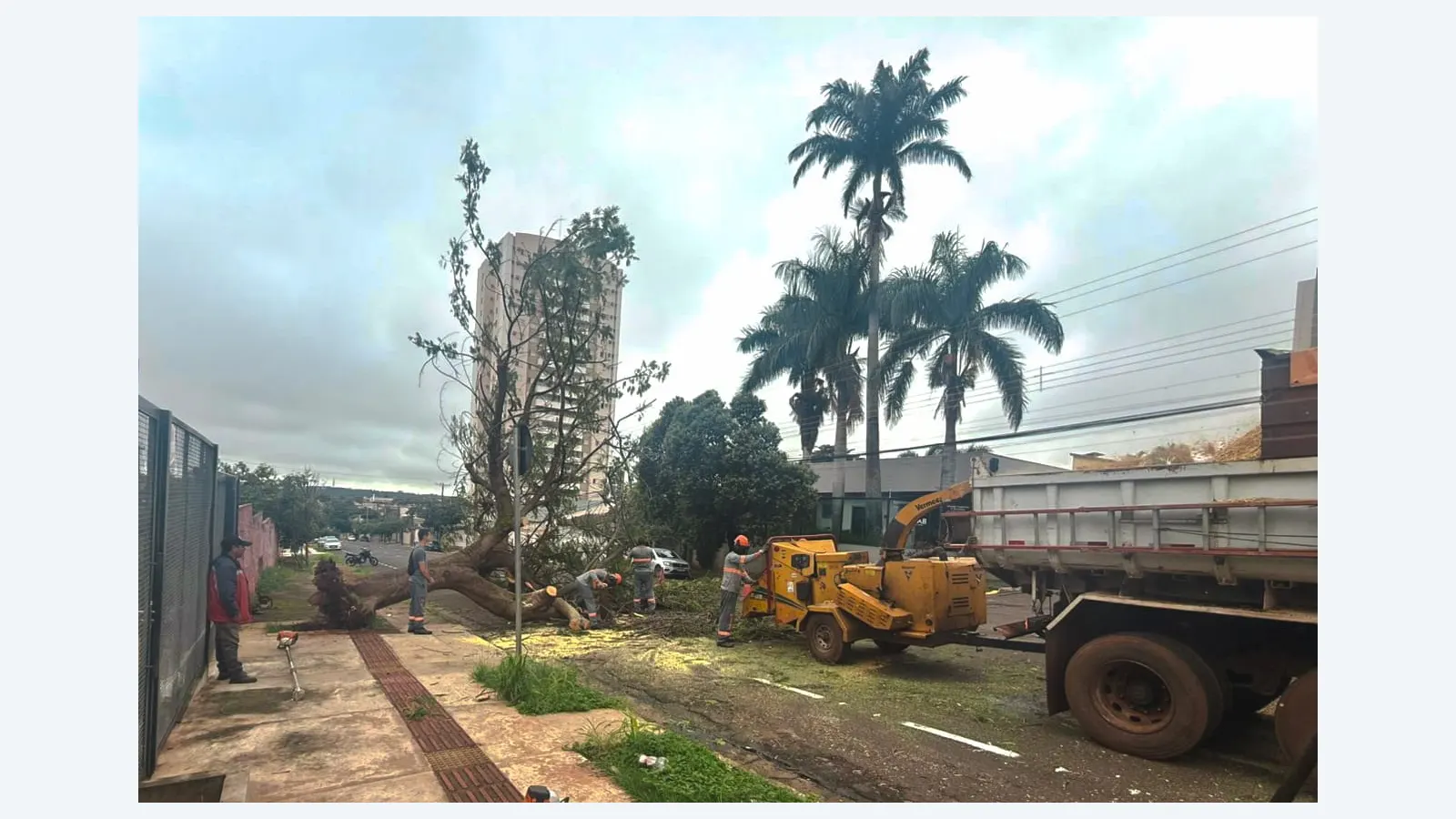 Sisep intensifica ações de limpeza e drenagem após chuva intensa