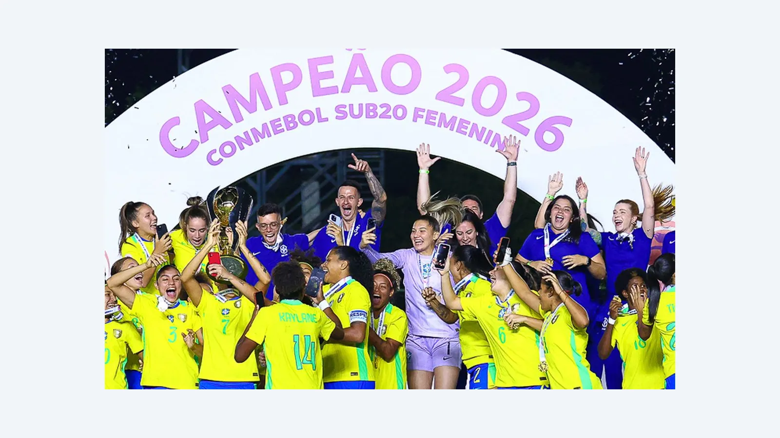 Brasil conquista título no Sul-Americano Sub-20 feminino