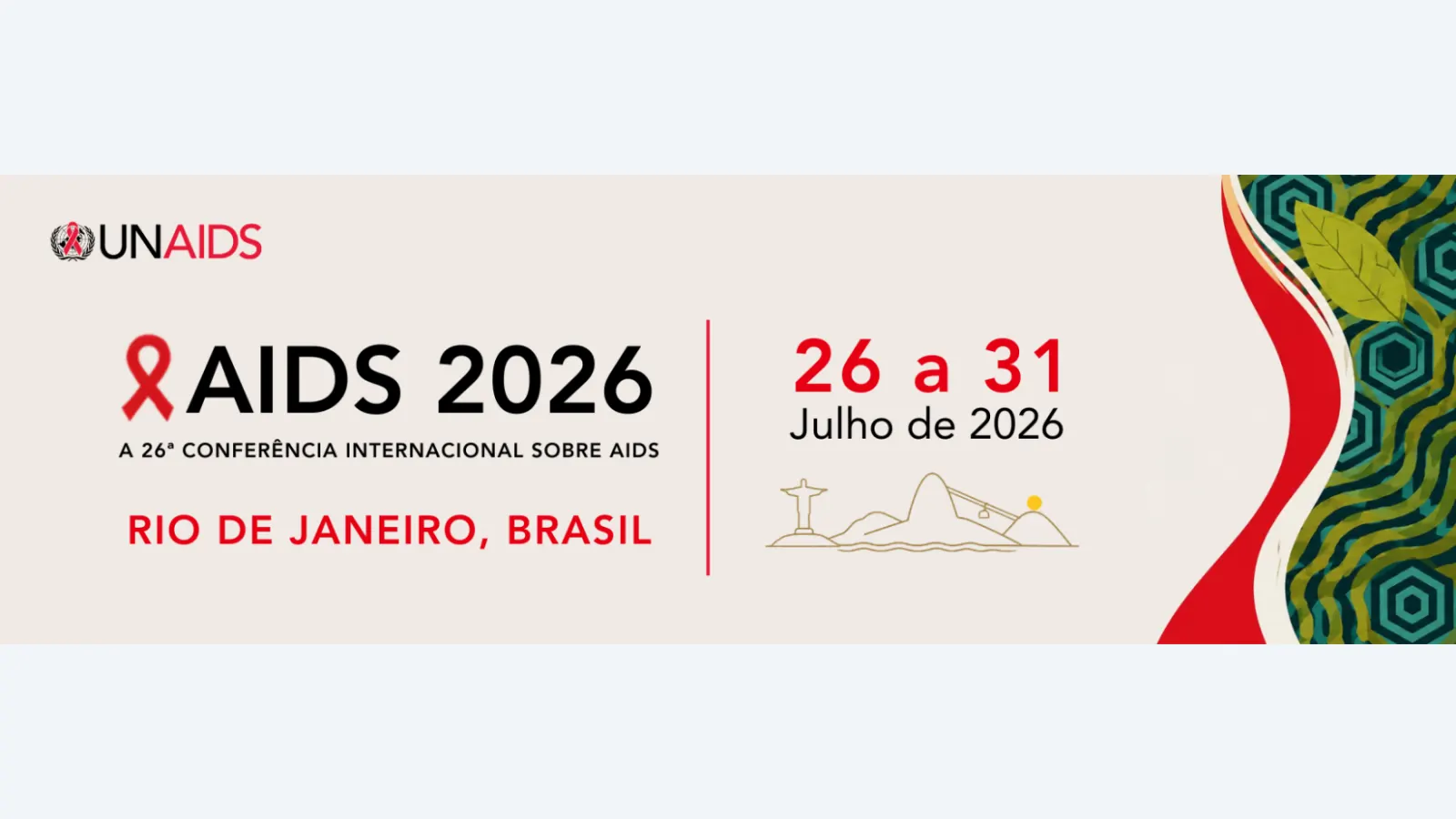 Rio de Janeiro Sedia a 26ª Conferência Internacional da AIDS em 2026
