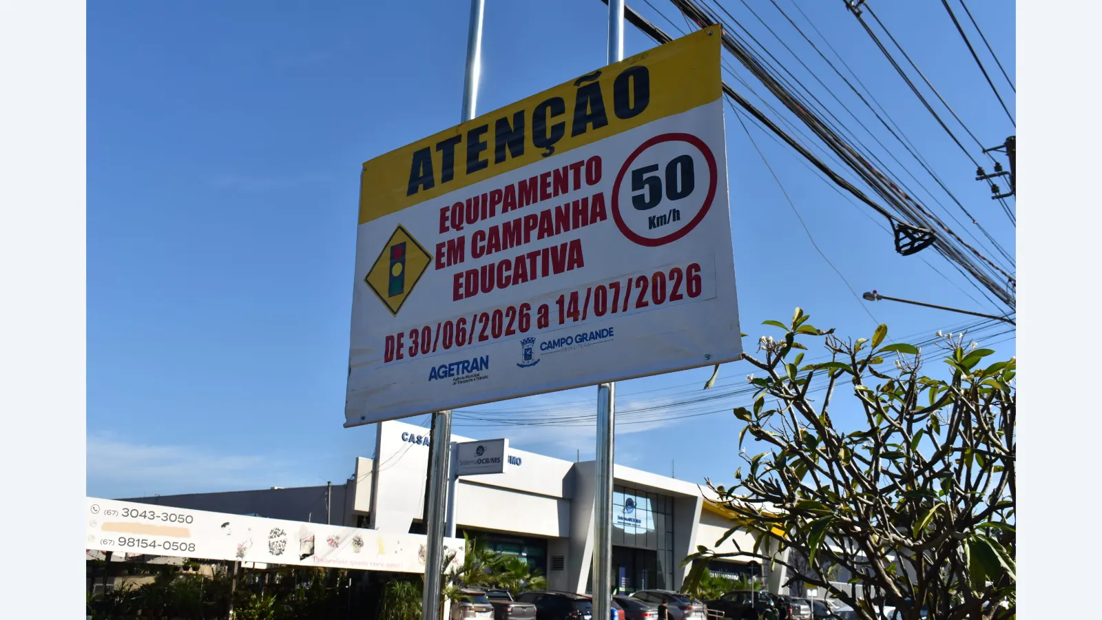 Campo Grande inicia adaptação de novos radares de trânsito