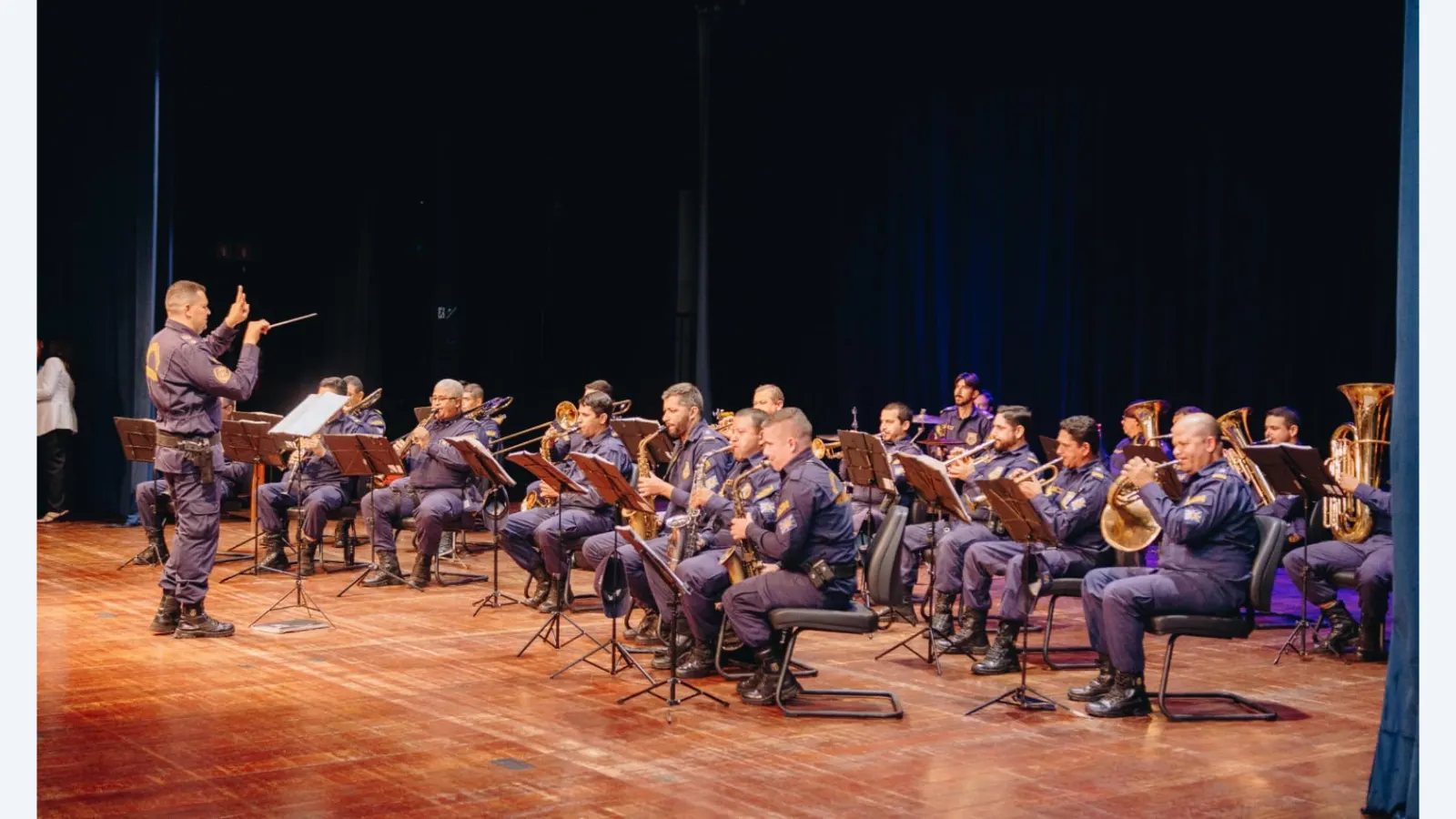 Banda da GCM se apresenta gratuitamente no Teatro do Paço Municipal