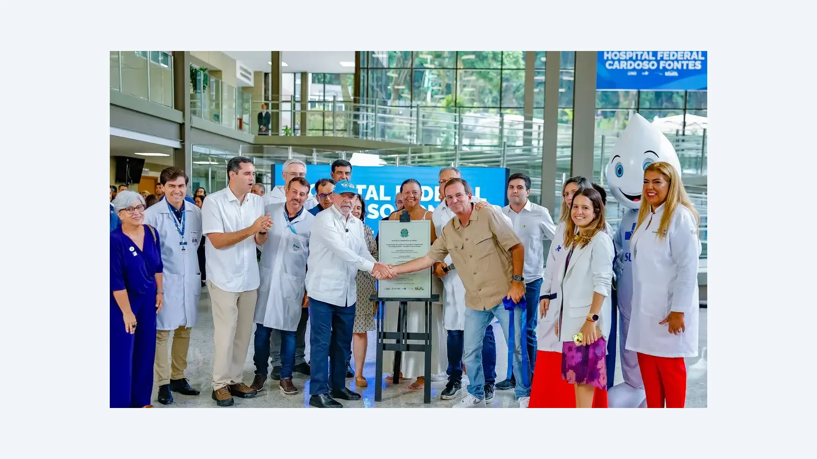 Lula inaugura centro de emergência no hospital federal do Rio