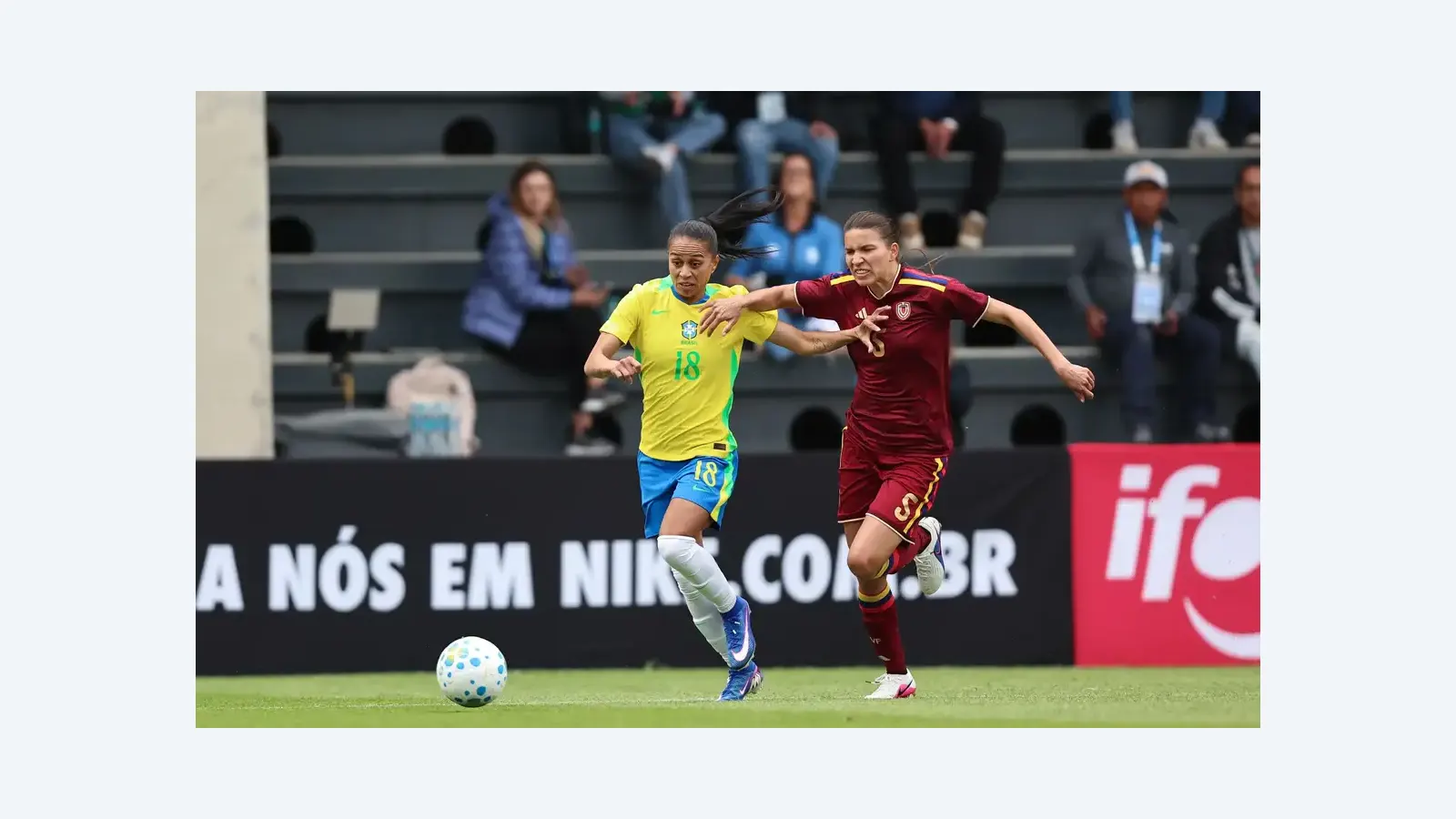 Brasil perde para Venezuela por 2 a 1 em amistoso feminino