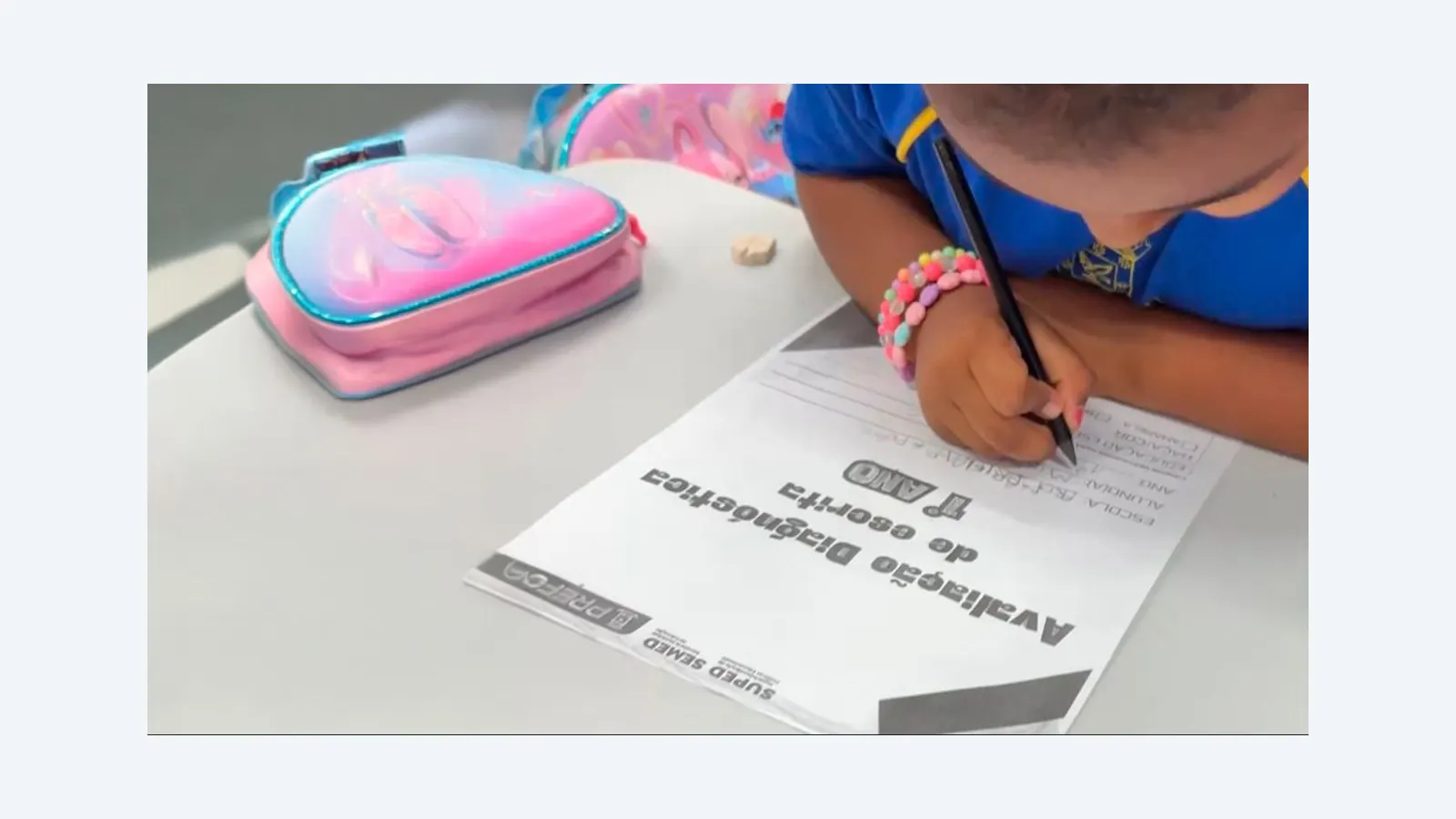 Reme realiza avaliação diagnóstica de produção textual para 1º ano do ensino fundamental
