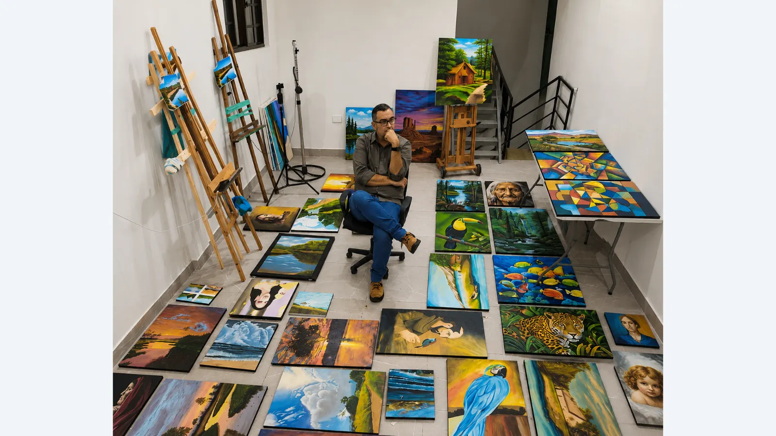 Exposição 'Momentos' de Edino Lima Junior chega à Casa da Cultura de Campo Grande