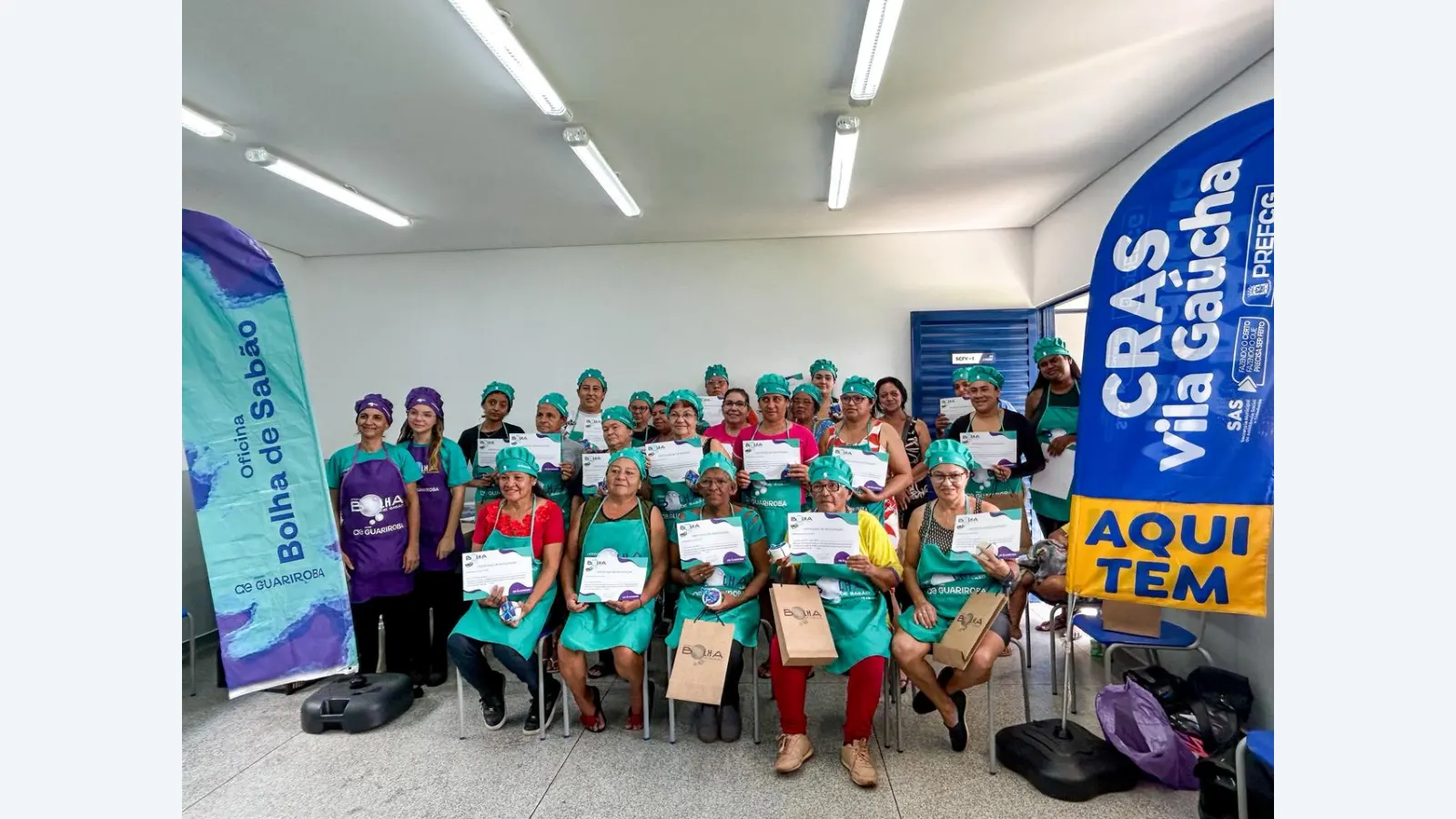 Cras oferece oficinas gratuitas de sabão para gerar renda e promover sustentabilidade
