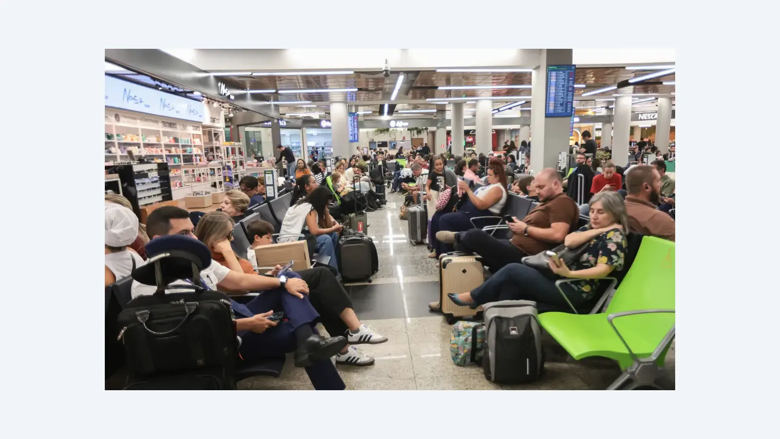 Pane técnica paralisa operações no Aeroporto de Congonhas em São Paulo